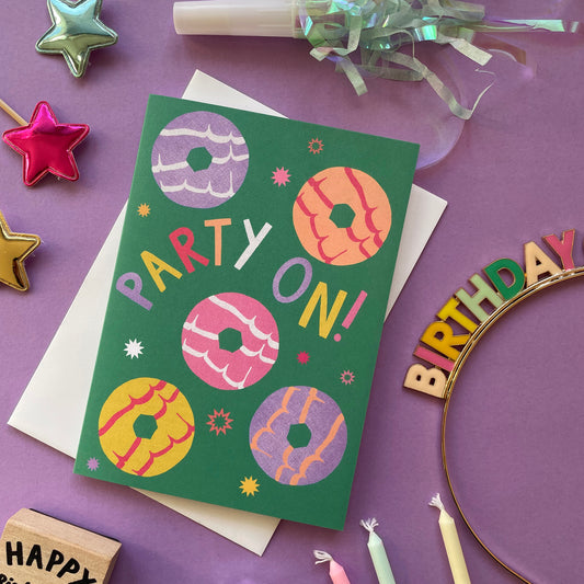 Party On Birthday Card