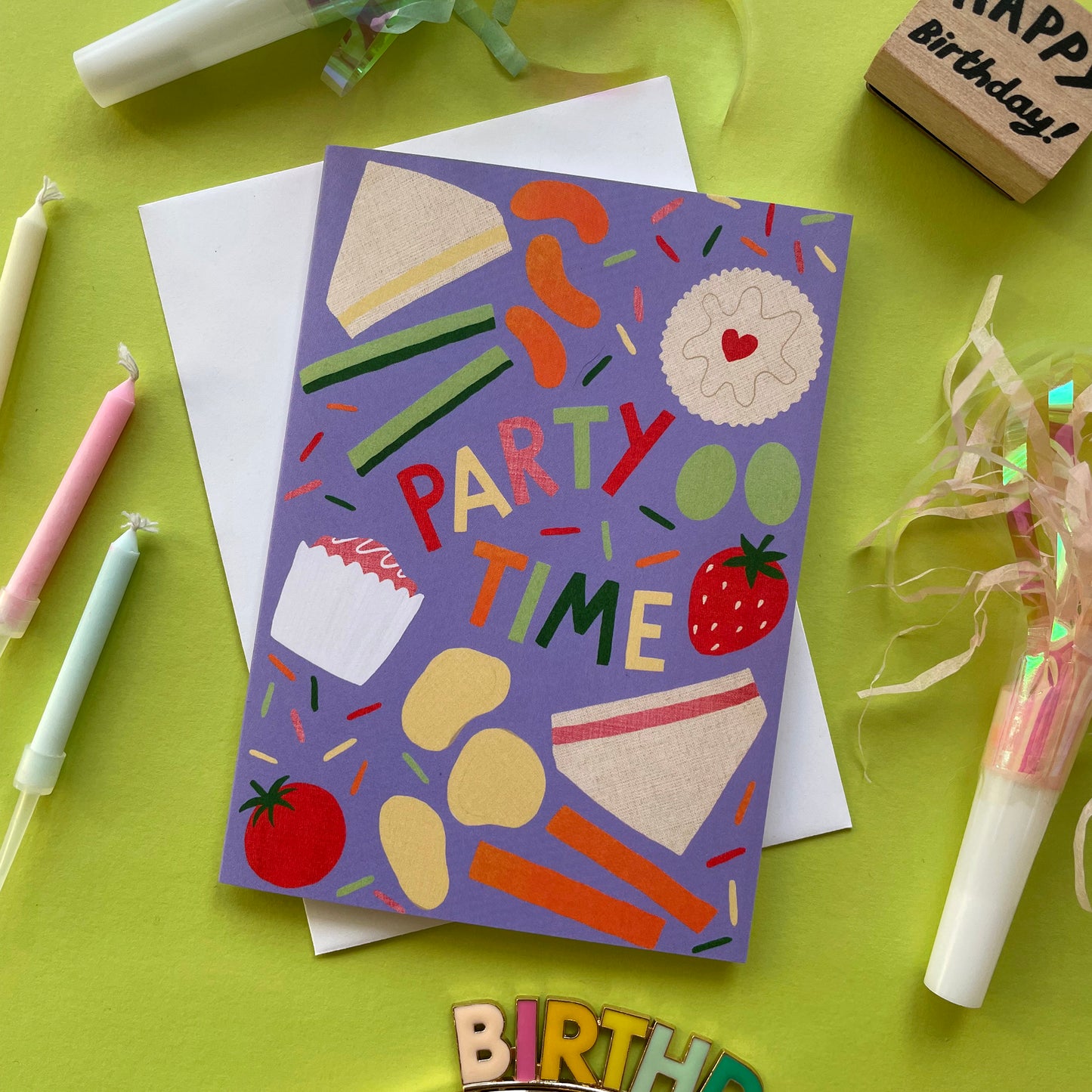 Party Time Birthday Card