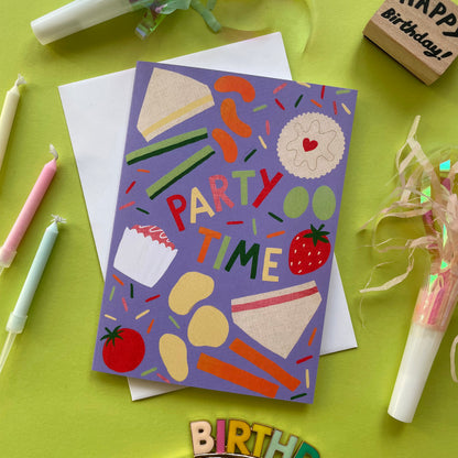 Party Time Birthday Card