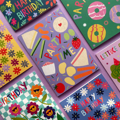 Party Time Birthday Card