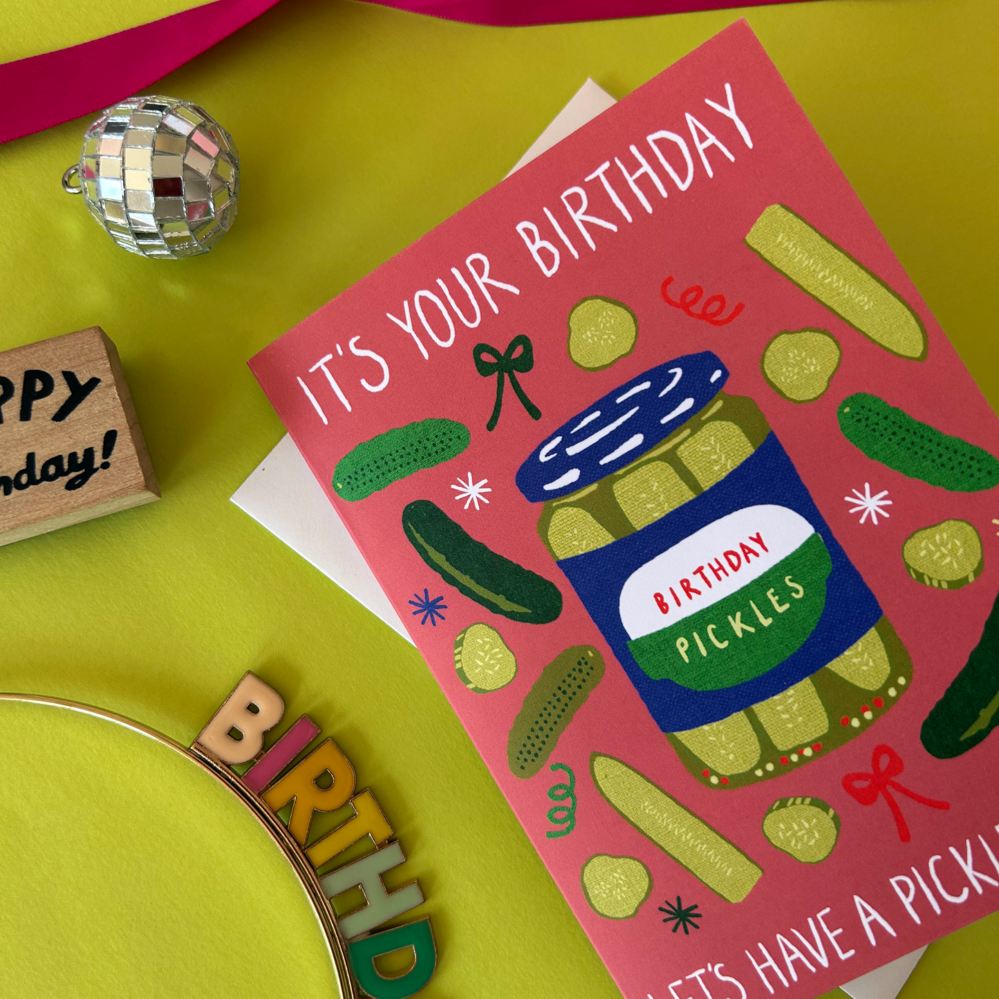 Pickle Party Birthday Card