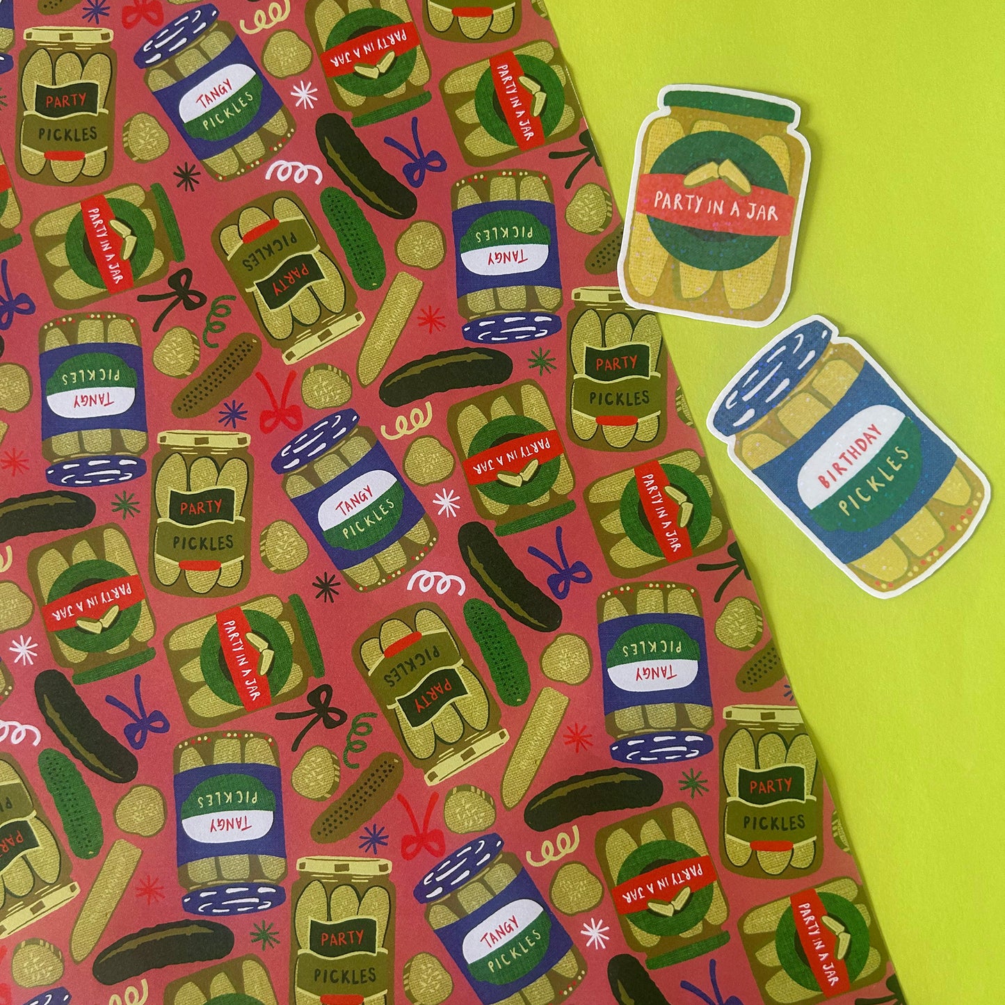 Pickle Party Gift Wrap