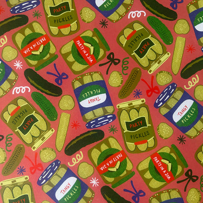Pickle Party Gift Wrap
