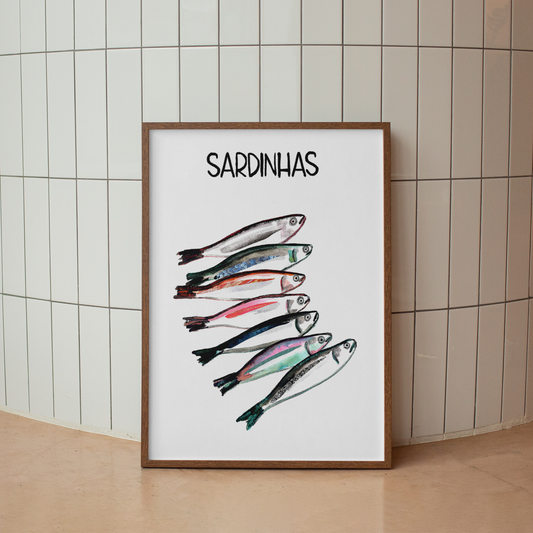 Sardinhas Art Print