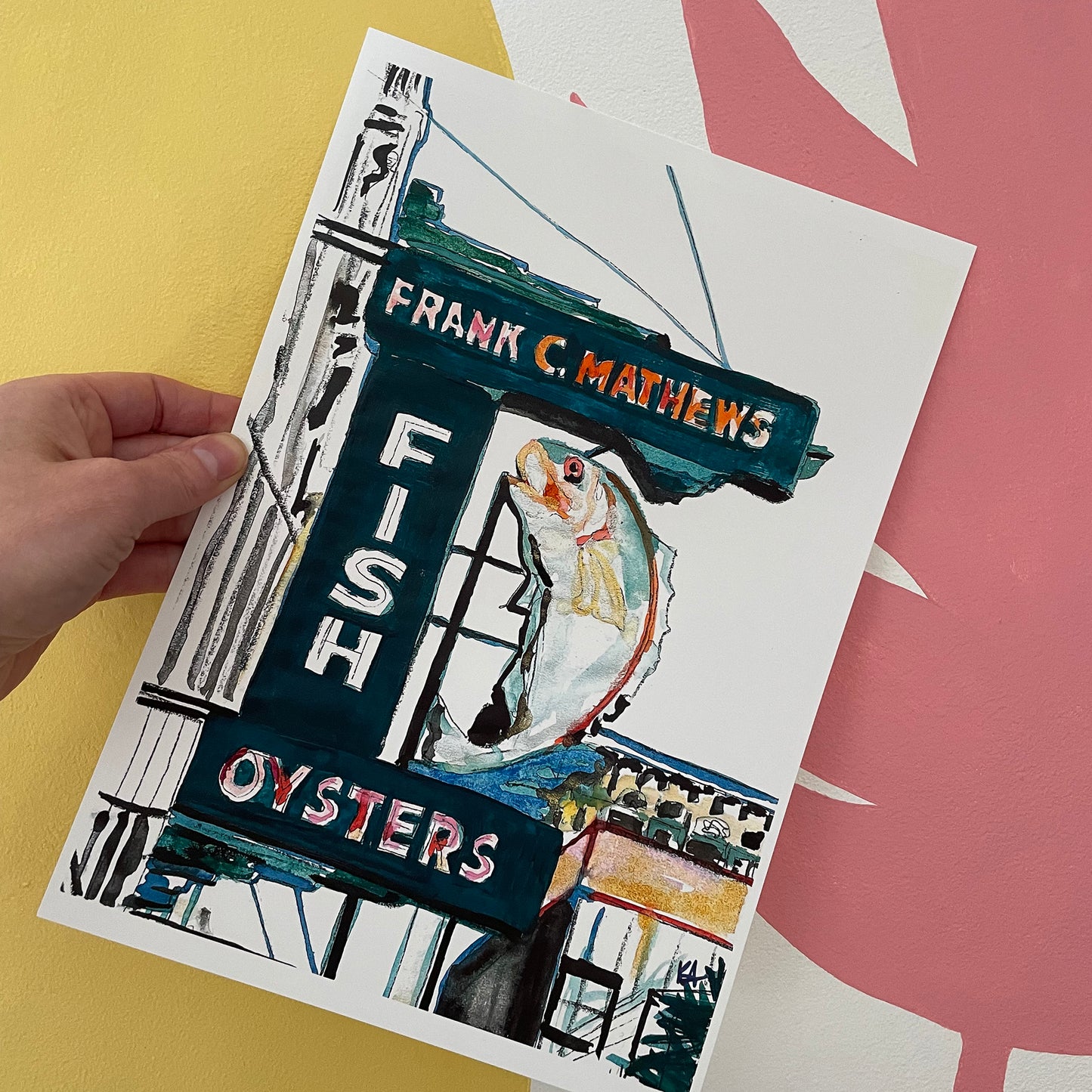 Fish and Oyster Bar Art Print