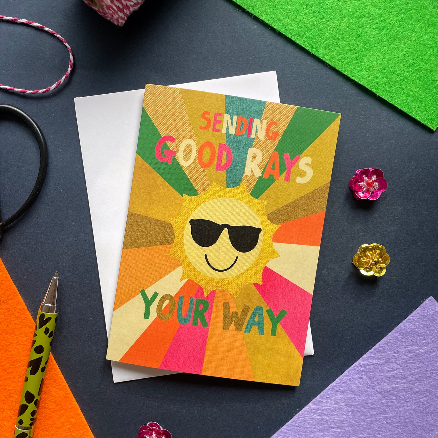 Sending Good Rays Card