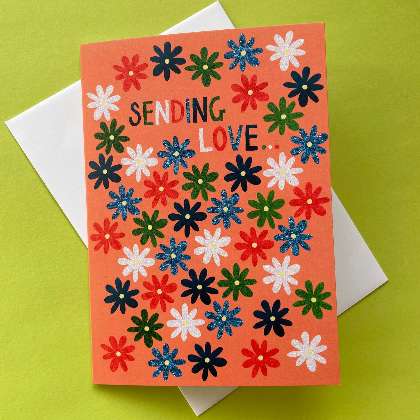 Sending Love Daisies Card